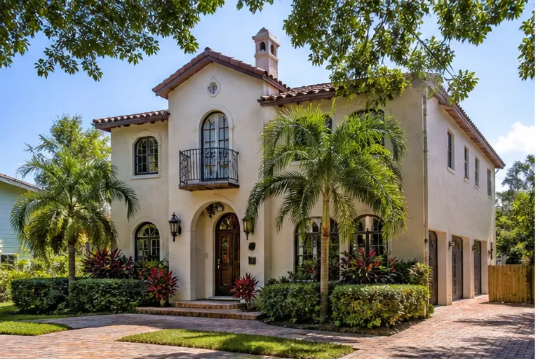 A Mediterranean-style Florida home